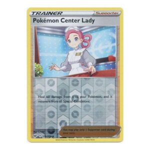 Sword & Shield (Base) 176/202 Pokemon Center Lady (Reverse Holo)
