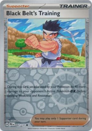 SV Prismatic Evolutions 097/131 Black Belt's Training #097 (Reverse Holo)