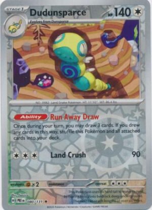 SV Prismatic Evolutions 080/131 Dudunsparce (Reverse Holo)