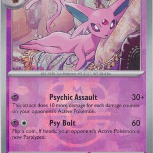 SV Prismatic Evolutions 033/131 Espeon (MASTER BALL Pattern Holo)
