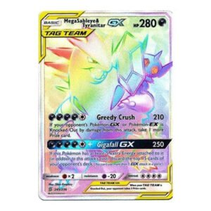 SM Unified Minds 245/236 Mega Sableye & Tyranitar GX (Tag Team Rainbow Rare)