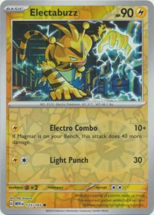 Scarlet & Violet 151 125/165 Electabuzz (Reverse Holo)