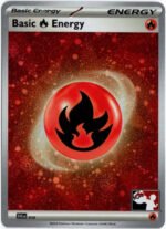 Scarlet & Violet SVE EN10 Basic Fire Energy (Prize Pack League Promo Cosmo Holo)