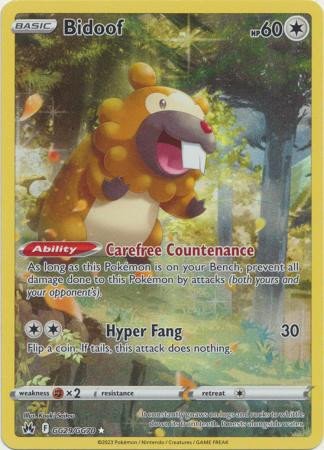 Crown Zenith GG29/GG70 Bidoof (Full Art)