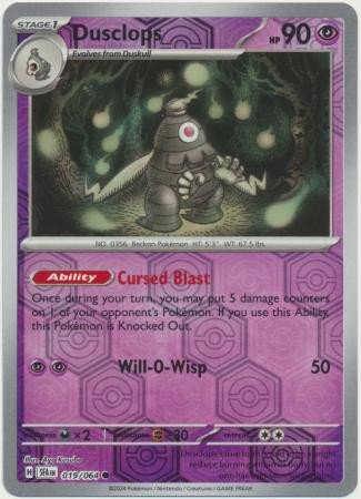 SV Shrouded Fable 019/064 Dusclops (Reverse Holo)