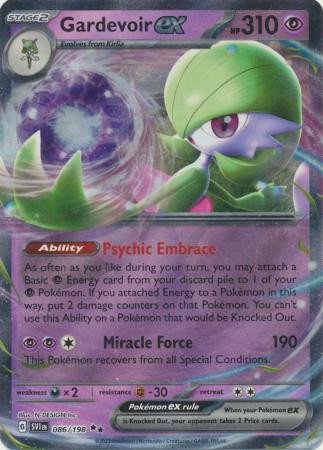 Scarlet & Violet (Base Set) 086/198 Gardevoir ex (Half Art)