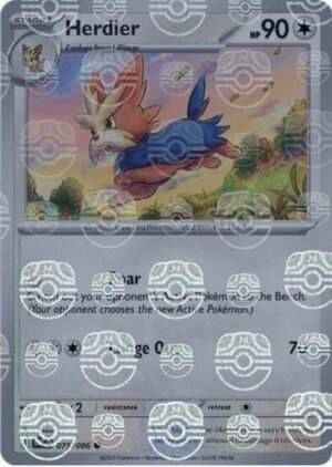 SV White Flare 075/086 Herdier (MASTER BALL Reverse Holo)