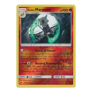 SM Crimson Invasion 012/111 Alolan Marowak (Reverse Holo)