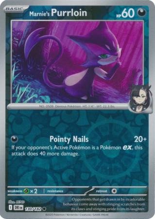 SV Destined Rivals 130/182 Marnie's Purrloin (Reverse Holo)