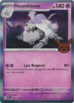 Scarlet & Violet (Base Set) 106/198 Houndstone (Pikachu Pumpkin Holo Stamp)