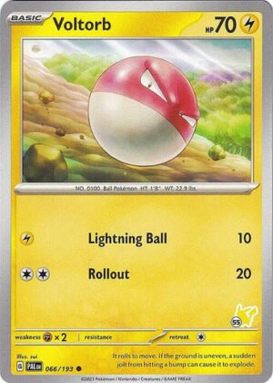 SV Paldea Evolved 066/193 Voltorb (Pikachu Symbol 55)