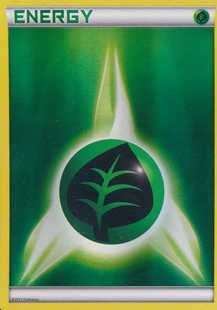 XY Base Set EN01 Grass Energy (Clear Holo)