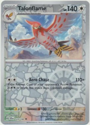 SV Stellar Crown 123/142 Talonflame (Reverse Holo)