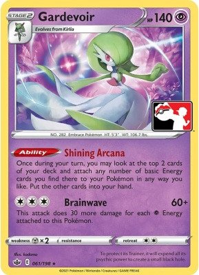 Chilling Reign 061/198 Gardevoir (Prize Pack League Promo Non-Holo)