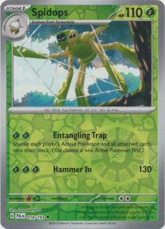 SV Paldea Evolved 018/193 Spidops (Reverse Holo)