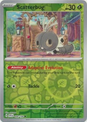 Scarlet & Violet (Base Set) 008/198 Scatterbug (Reverse Holo)