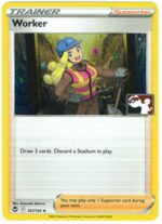 SWSH Silver Tempest 167/195 Worker (Prize Pack League Promo Cosmo Holo)
