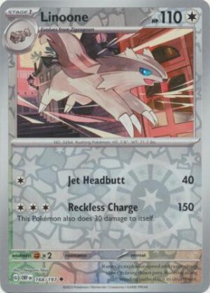 SV Obsidian Flames 168/197 Linoone (Reverse Holo)