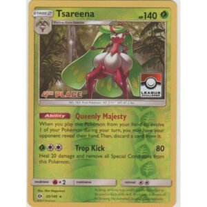 Sun and Moon (Base Set) 20/149 Tsareena (League Promo 4th Place)