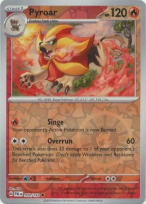 SV Paldea Evolved 032/193 Pyroar (Reverse Holo)