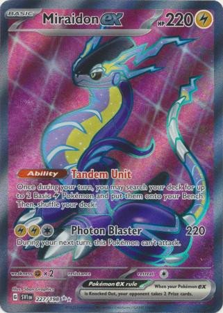 Scarlet & Violet (Base Set) 227/198 Miraidon ex (Full Art)