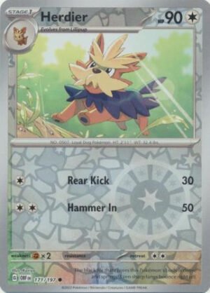 SV Obsidian Flames 171/197 Herdier (Reverse Holo)