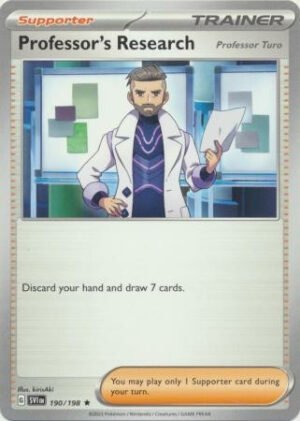 Scarlet & Violet (Base Set) 190/198 Professor's Research [Turo] (Non-Holo)