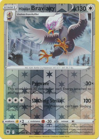 Astral Radiance 132/189 Hisuian Braviary (Reverse Holo)