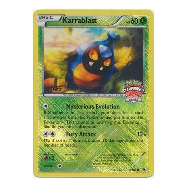 Noble Victories 8/101 Karrablast (League Promo STAFF)