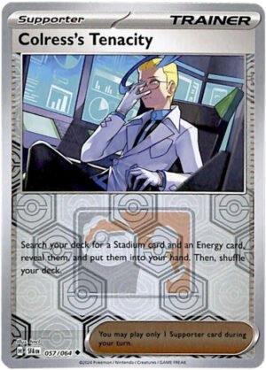 SV Shrouded Fable 057/064 Colress's Tenacity (Reverse Holo League Promo)