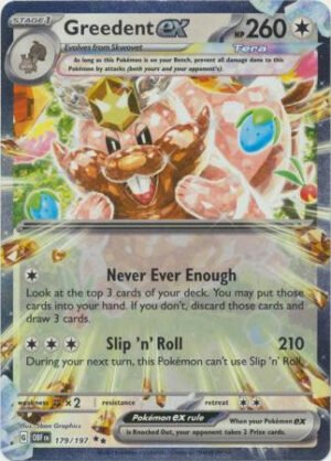 SV Obsidian Flames 179/197 Greedent ex (Half Art)