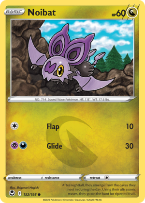 SWSH Silver Tempest 132/195 Noibat
