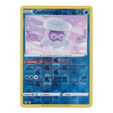 Chilling Reign 034/198 Castform Snowy Form (Reverse Holo)