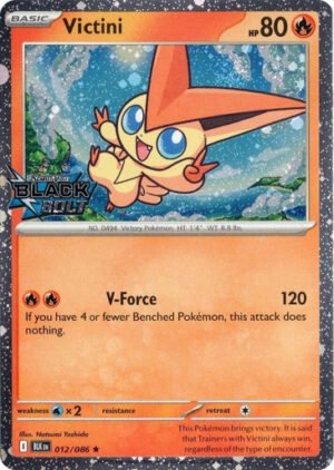 SV Black Bolt 012/086 Victini (Cosmo Holo Black Bolt Stamp)