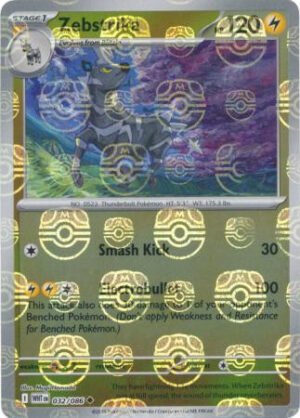SV White Flare 032/086 Zebstrika (MASTER BALL Reverse Holo)