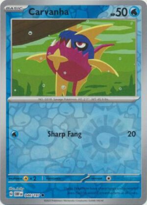 SV Obsidian Flames 046/197 Carvanha (Reverse Holo)