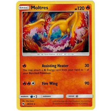 SM Lost Thunder 38/214 Moltres (Shatter Holo)