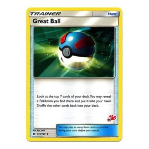 Sun and Moon (Base Set) 119/149 Great Ball (Charizard Symbol 55)