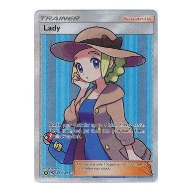 SM Forbidden Light SV86/SV94 Lady (Hidden Fates Shiny Vault Full Art)