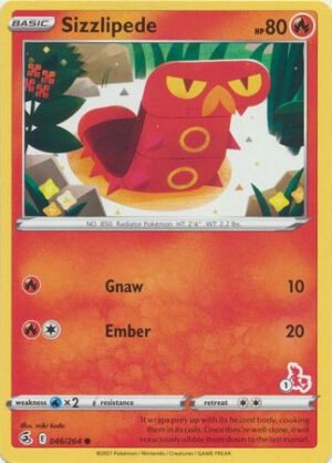 Fusion Strike 046/264 Sizzlipede (Cinderace Symbol 1)