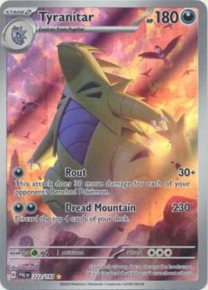 SV Paldea Evolved 222/193 Tyranitar (Illustration Rare)