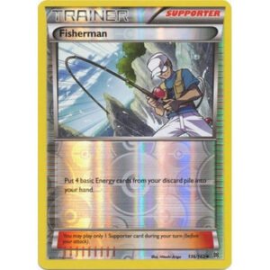 XY Break Through 136/162 Fisherman (Reverse Holo)
