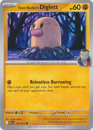 ME Ascended Heroes 100/217 Team Rocket's Diglett