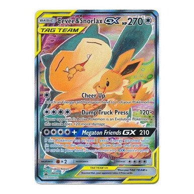Sun & Moon Promo SM169 Eevee & Snorlax GX (TAG TEAM)