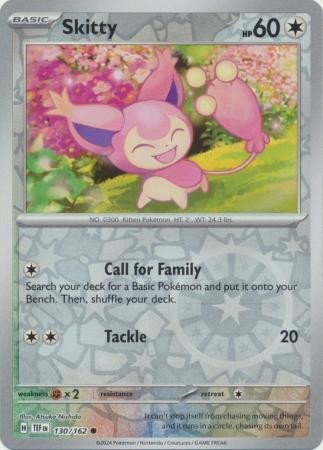 SV Temporal Forces 130/162 Skitty (Reverse Holo)