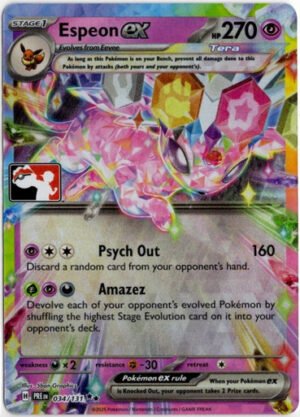 SV Prismatic Evolutions 034/131 Espeon ex (Prize Pack League Promo)