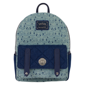 Pokemon: Faux Denim All-Over Print Mini Backpack