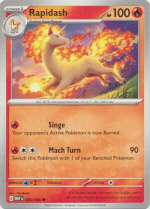 Scarlet & Violet 151 078/165 Rapidash