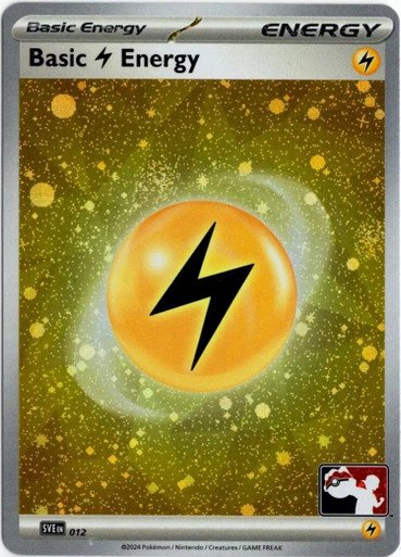 Scarlet & Violet SVE EN12 Basic Lightning Energy (Prize Pack League Promo Cosmo Holo)