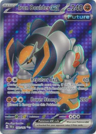 SV Temporal Forces 192/162 Iron Boulder ex (Full Art)